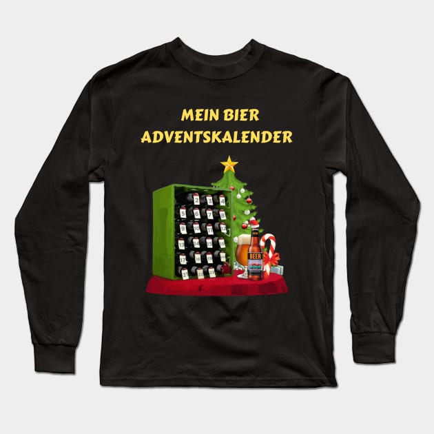 Mein Bier Adventskalender Long Sleeve T-Shirt by Globalprint